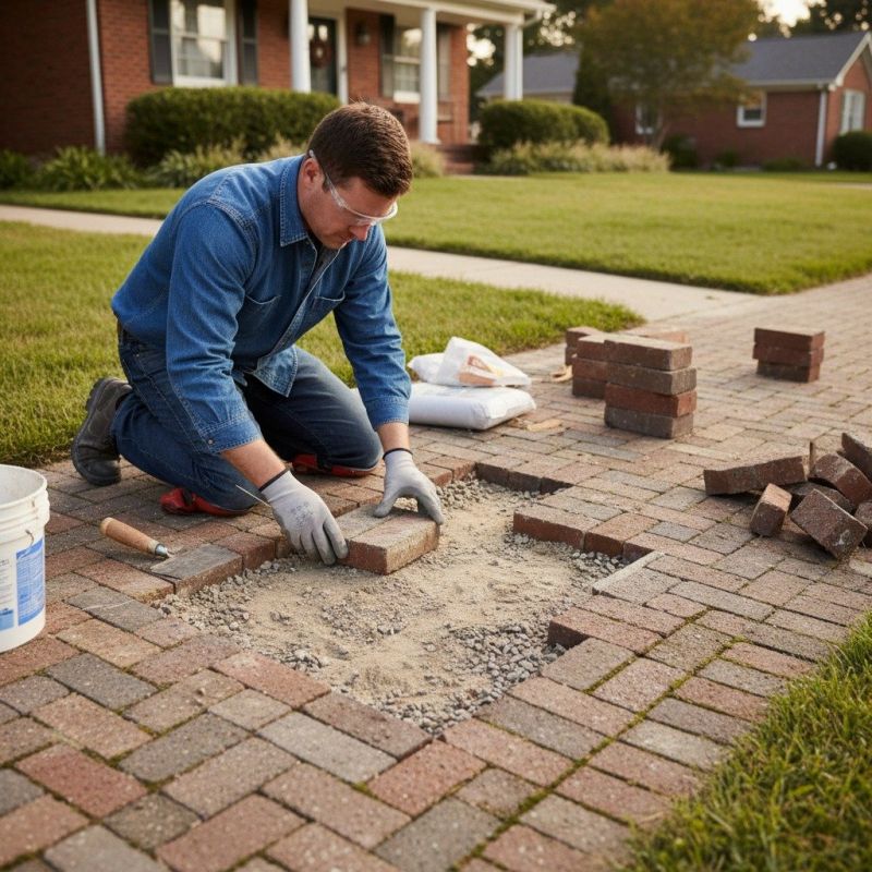 Stone Or Brick Flatwork Repair Solutions For Uneven Walkways And Patios